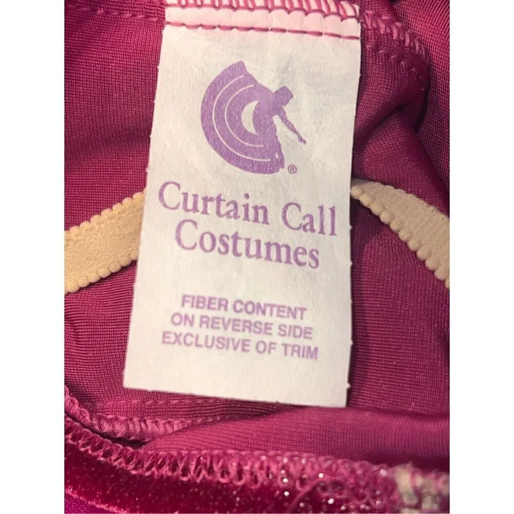 Curtain call Childs large costume pink fairy ballerina dance recital jazz tap